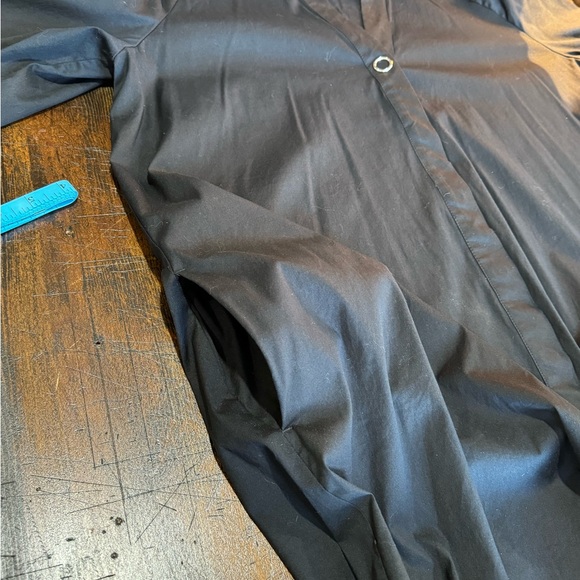 Chico’s Size 12/14 Black Dress with roll up sleeves and pockets. - Picture 10 of 12